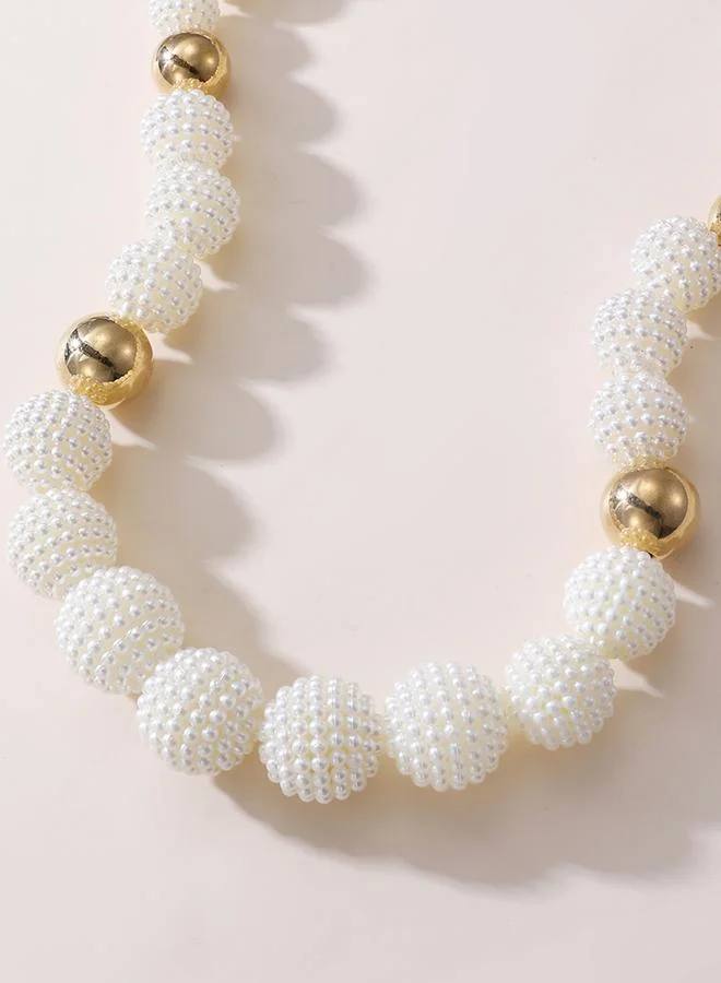 Take Two  Faux Pearl Beaded Pearl Necklace for Women | Best Price UAE